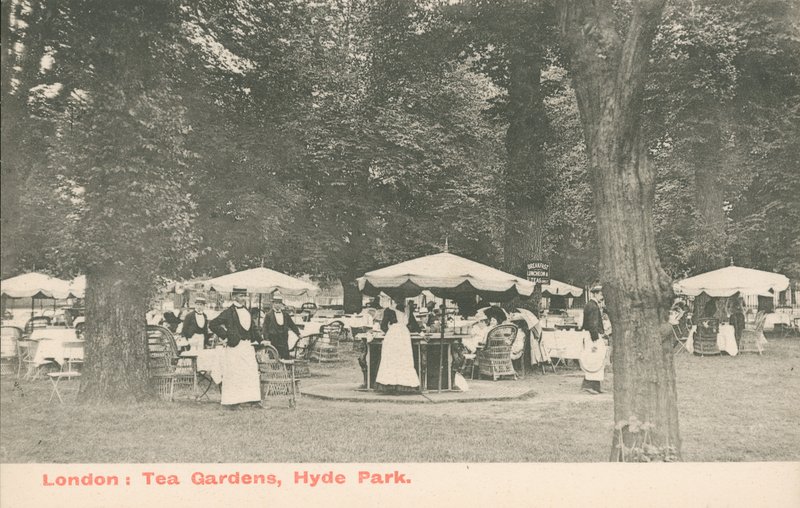 Londyn, ogrody herbaciane, Hyde Park autorstwa English Photographer