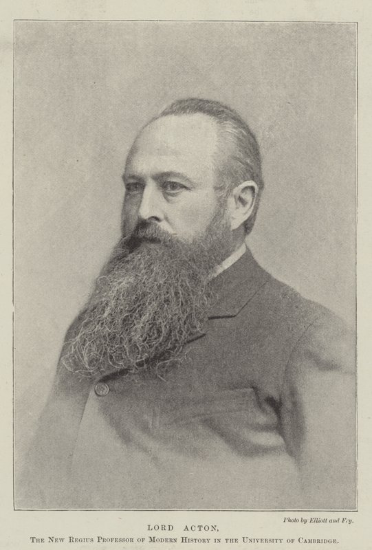 Lord Acton, nowy Regius profesor historii współczesnej na Uniwersytecie w Cambridge autorstwa English Photographer