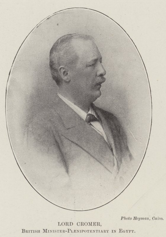 Lord Cromer, brytyjski minister-pełnomocny w Egipcie autorstwa English Photographer