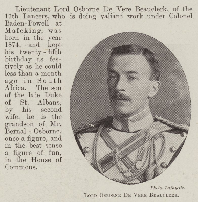 Lord Osborne De Vere Beauclerk autorstwa English Photographer