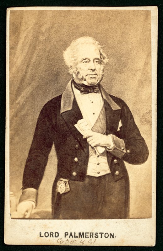 Lord Palmerston (zdjęcie czarno-białe) autorstwa English Photographer