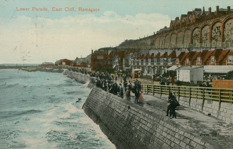 Dolna Parada, Wschodni Klif, Ramsgate. Pocztówka wysłana w 1913 roku. autorstwa English Photographer