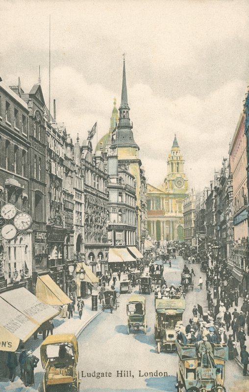 Ludgate Hill, Londyn autorstwa English Photographer