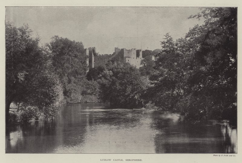 Zamek Ludlow, Shropshire autorstwa English Photographer