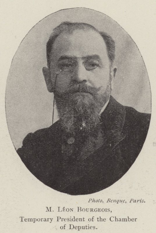 M Leon Bourgeois, tymczasowy prezes Izby Deputowanych autorstwa English Photographer