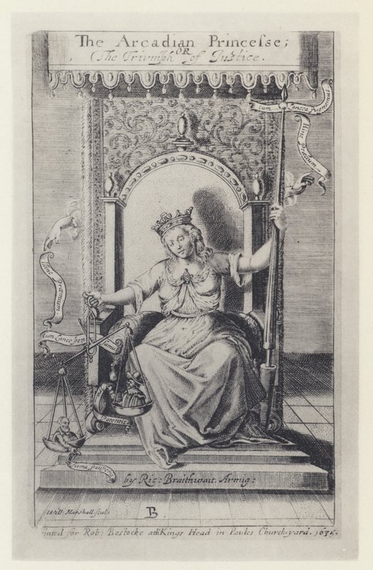 M Silesio, Księżniczka Arkadyjska, Tr R Brathwait, T Harper za Bostocke 1635 (zdjęcie czarno-białe) autorstwa English Photographer