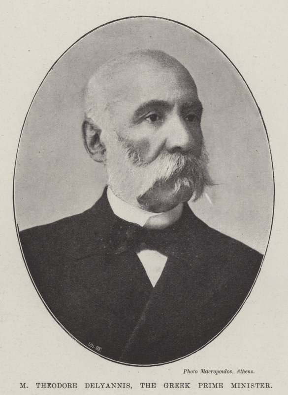 M Theodore Delyannis, premier Grecji autorstwa English Photographer