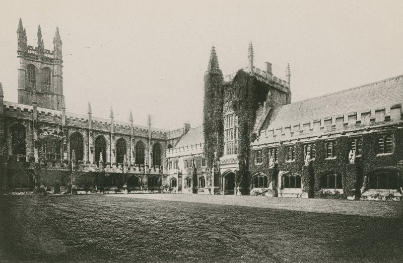 Klasztor i wieża Magdalen College, Oksford autorstwa English Photographer
