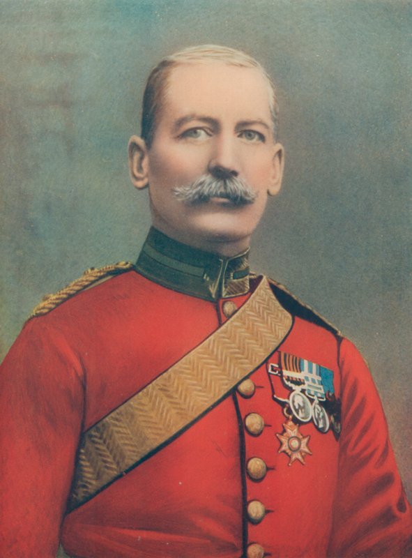 Generał dywizji J. B. B. Dickson. Dowódca Czwartej Brygady Kawalerii, południowoafrykańskich sił polowych autorstwa English Photographer
