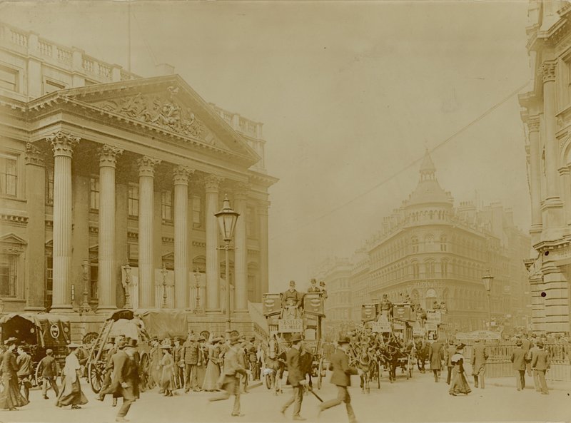 Mansion House, Queen Victoria Street, Londyn autorstwa English Photographer