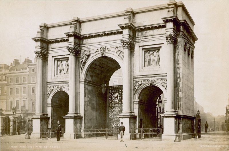Marble Arch, Oxford Street, Londyn autorstwa English Photographer
