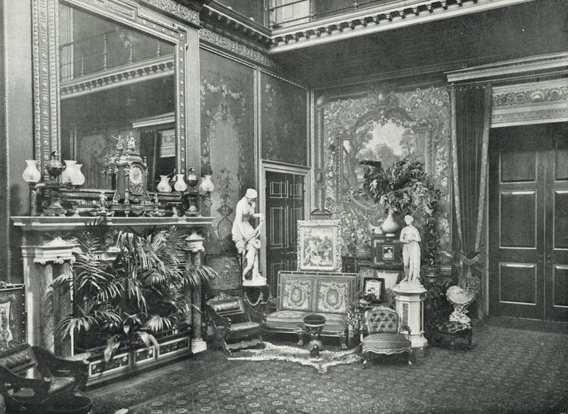 Marlborough House, hol wejściowy (zdjęcie czarno-białe) autorstwa English Photographer