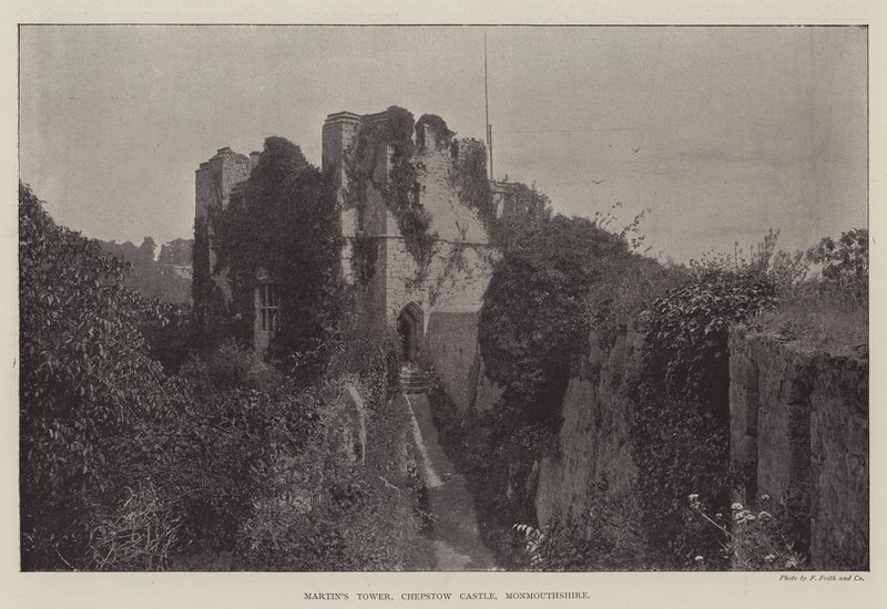 Wieża Martins, zamek Chepstow, Monmouthshire autorstwa English Photographer