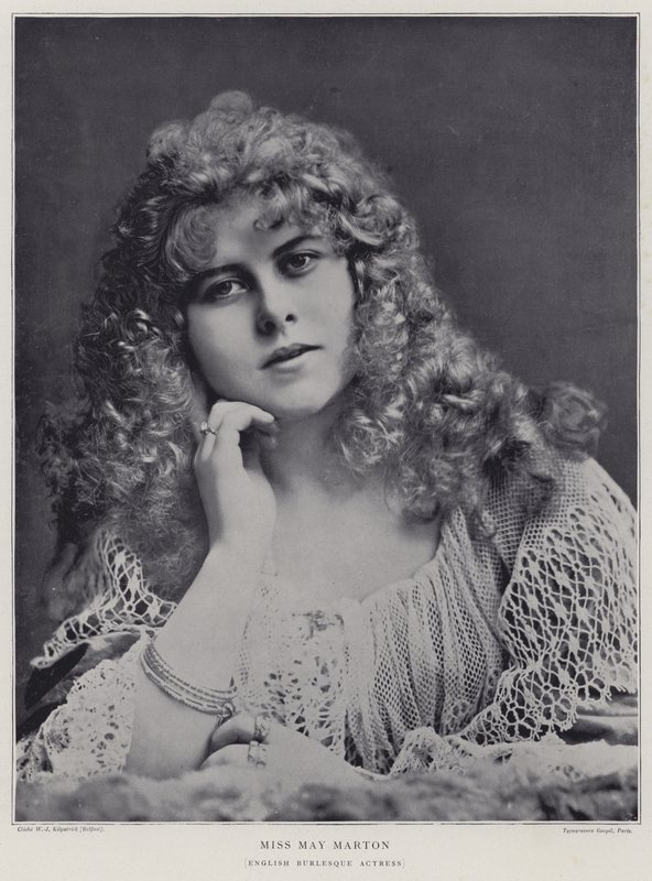 May Marton, angielska aktorka burleski autorstwa English Photographer