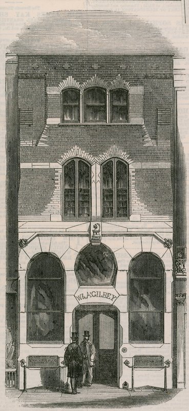 Panowie Gilbeys Wine Office, Oxford Street autorstwa English Photographer