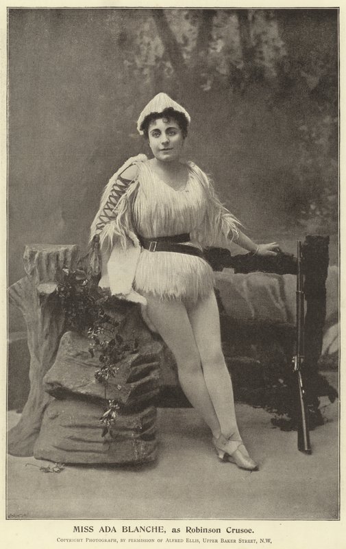 Panna Ada Blanche jako Robinson Crusoe autorstwa English Photographer