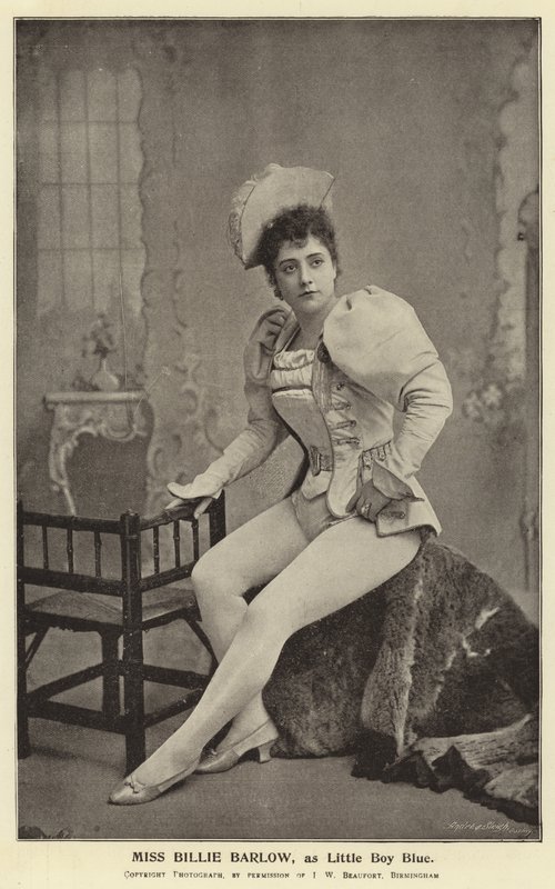 Panna Billie Barlow, jako Little Boy Blue autorstwa English Photographer