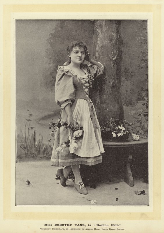 Panna Dorothy Vane w Haddon Hall autorstwa English Photographer