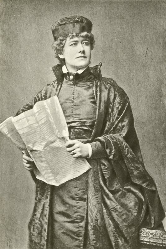 Panna Ellen Terry jako Portia (wklęsłodruk) autorstwa English Photographer