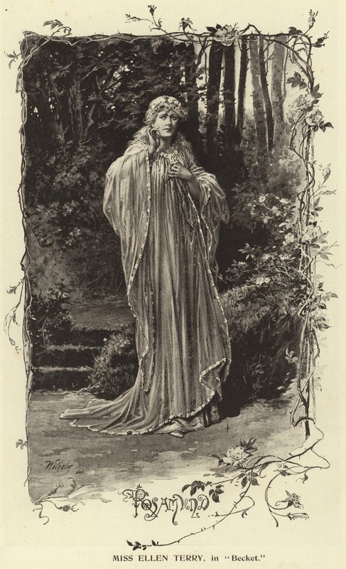 Panna Ellen Terry w Becket autorstwa English Photographer