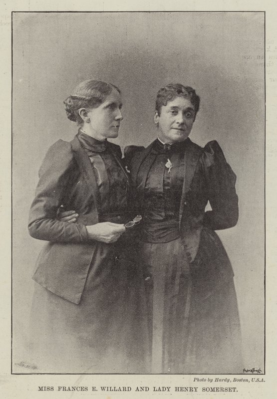 Panna Frances E Willard i Lady Henry Somerset autorstwa English Photographer