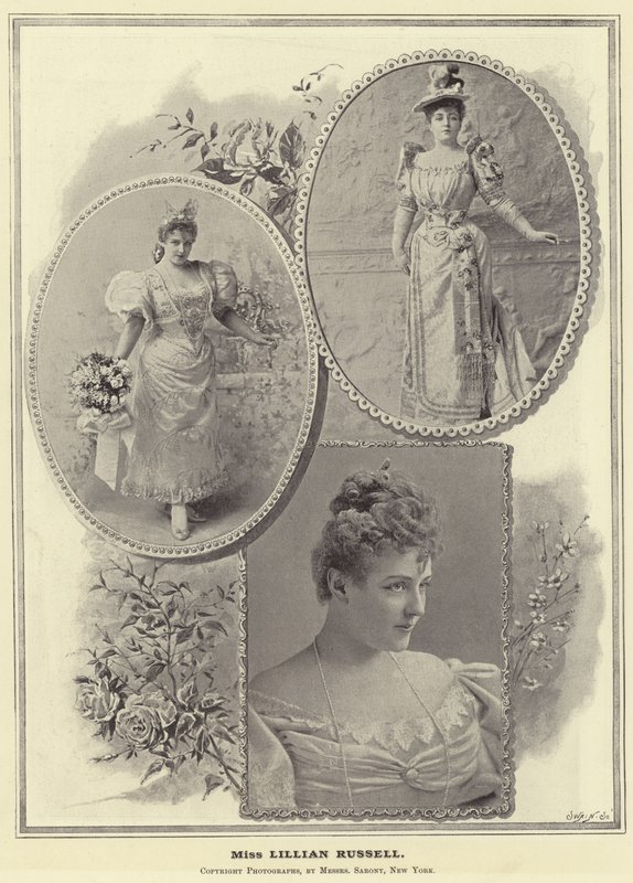 Panna Lillian Russell autorstwa English Photographer