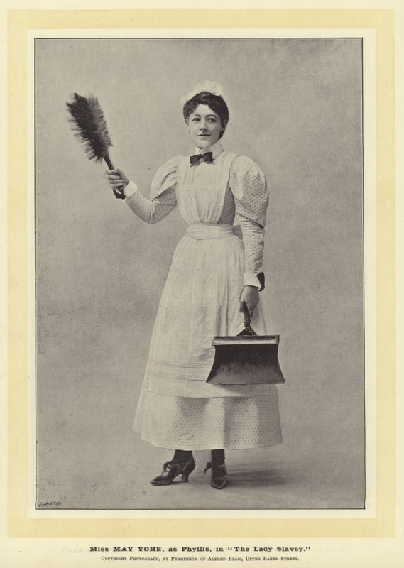 Miss May Yohe jako Phyllis w Lady Slavey autorstwa English Photographer