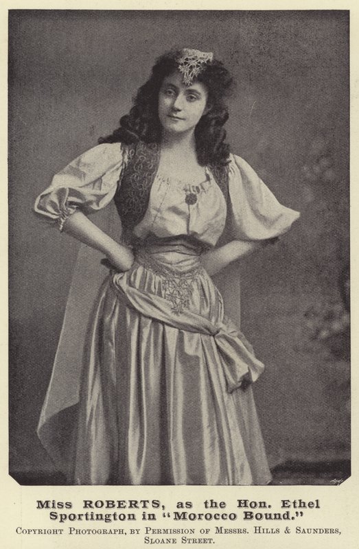 Panna Roberts jako Hon Ethel Sportington w Maroku Bound autorstwa English Photographer