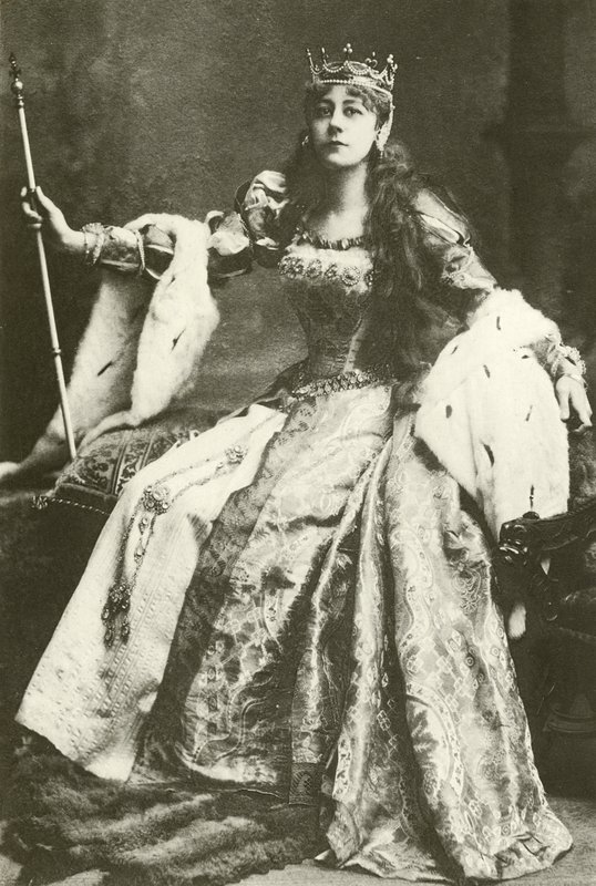 Panna Violet Vanbrugh jako Anne Boleyn (grawiura) autorstwa English Photographer