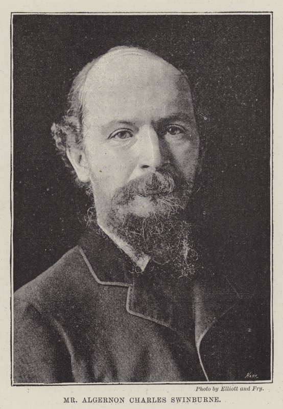 Pan Algernon Charles Swinburne autorstwa English Photographer