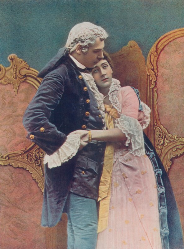 Pan Charles Wyndham i panna Mary Moore autorstwa English Photographer