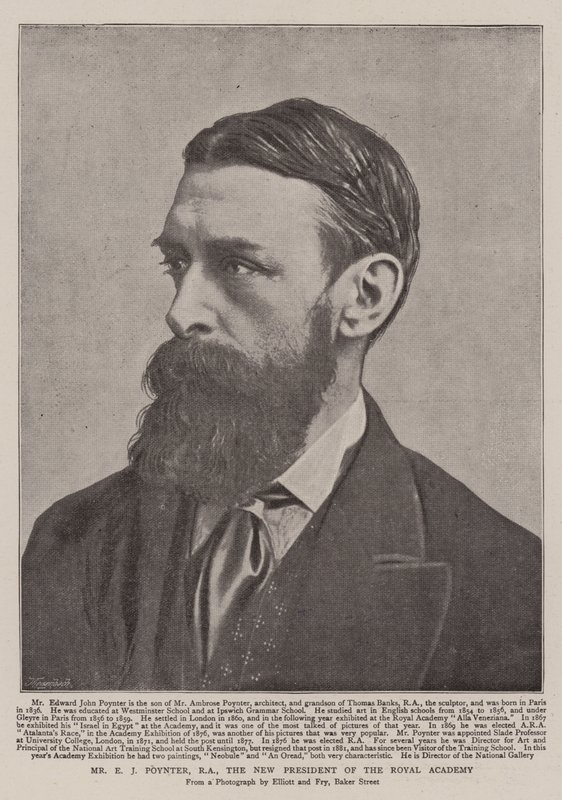 Pan E J Poynter, RA, nowy prezes Akademii Królewskiej autorstwa English Photographer