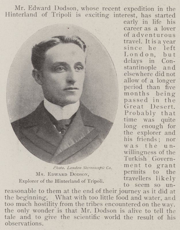 Pan Edward Dodson, Odkrywca zaplecza Trypolisu autorstwa English Photographer