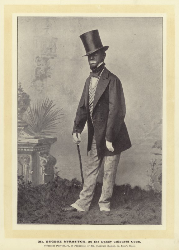 Pan Eugene Stratton, jako Kolorowy Szop Dandy autorstwa English Photographer