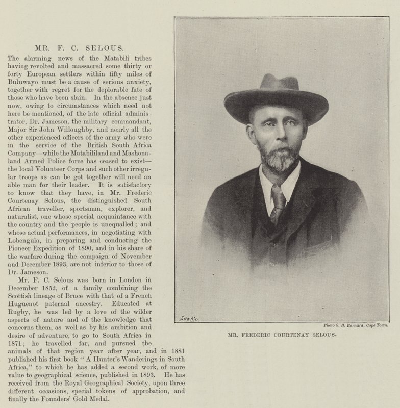Pan Frederic Courtenay Selous autorstwa English Photographer