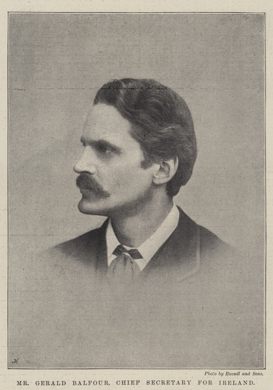 Pan Gerald Balfour, Sekretarz Generalny Irlandii autorstwa English Photographer
