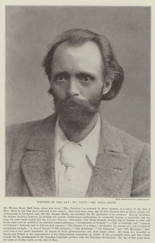 Pan Hall Caine autorstwa English Photographer