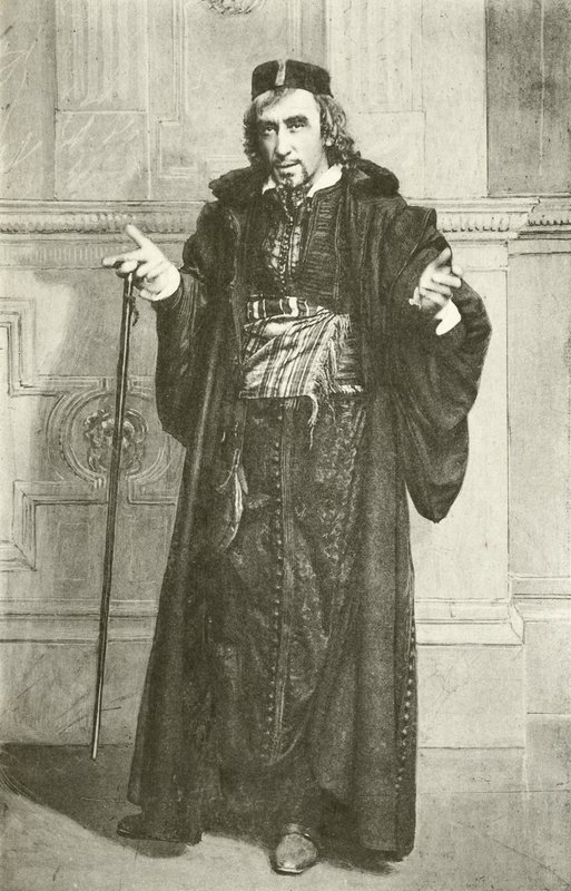 Pan Henry Irving jako Shylock (grawiura) autorstwa English Photographer