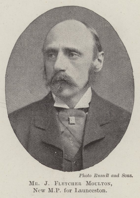 Pan J Fletcher Moulton, nowy poseł do Launceston autorstwa English Photographer