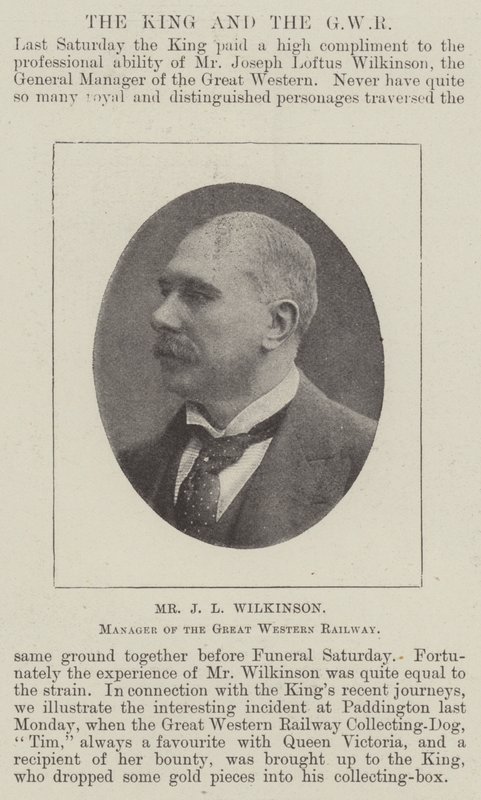 Pan J L Wilkinson, Dyrektor Great Western Railway autorstwa English Photographer