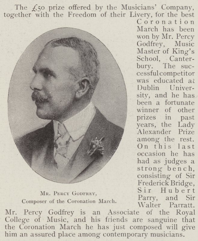 Pan Percy Godfrey, kompozytor marszu koronacyjnego autorstwa English Photographer