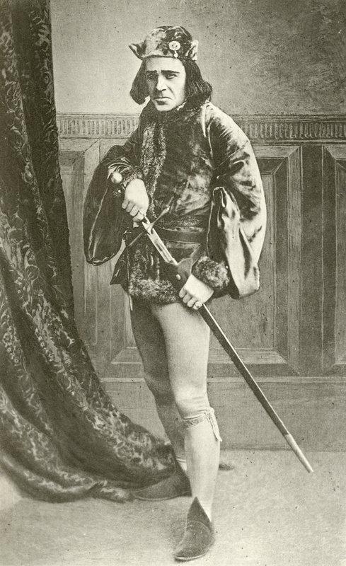 Pan Richard Mansfield jako Richard III (wklęsłodruk) autorstwa English Photographer