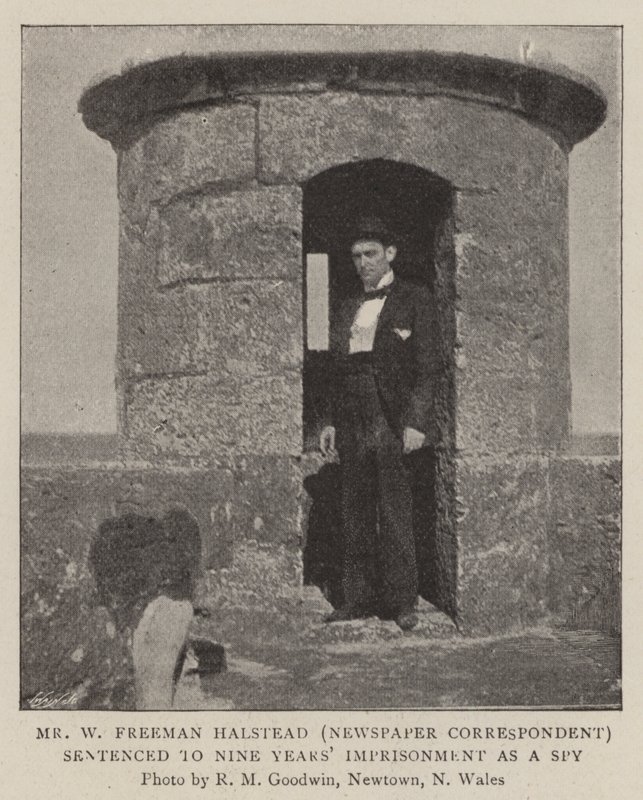Pan W Freeman Halstead (korespondent prasowy) skazany na dziewięć lat więzienia jako szpieg autorstwa English Photographer