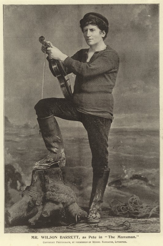 Pan Wilson Barrett, jako Pete w The Manxman autorstwa English Photographer