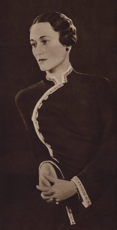 Pani Simpson, przyszła księżna Windsoru (zdjęcie czarno-białe) autorstwa English Photographer