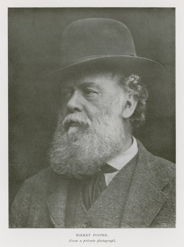 Myles Birket Foster, angielski artysta (zdjęcie czarno-białe) autorstwa English Photographer