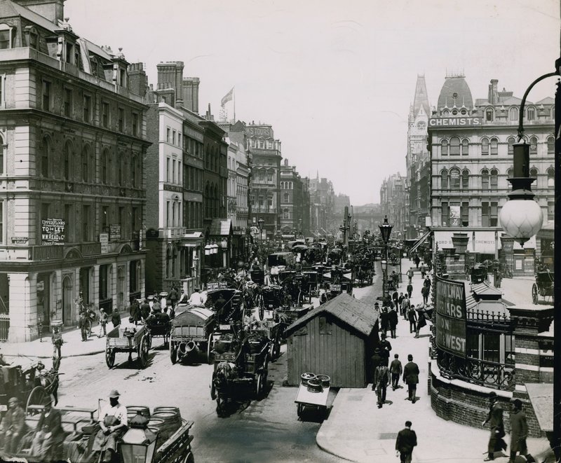 New Bridge Street, Londyn autorstwa English Photographer