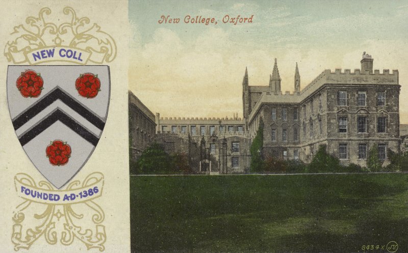 New College, Oxford (kolorowe zdjęcie) autorstwa English Photographer
