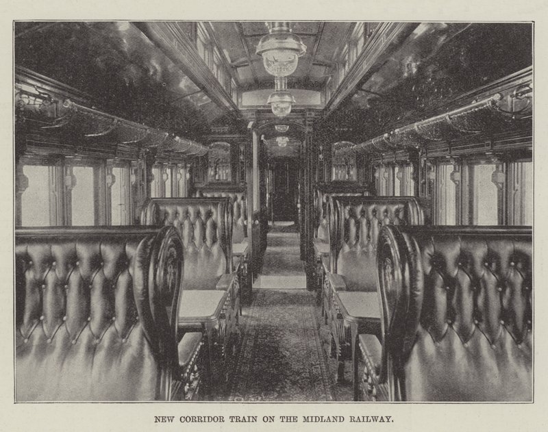Nowy pociąg korytarzowy na linii Midland Railway autorstwa English Photographer