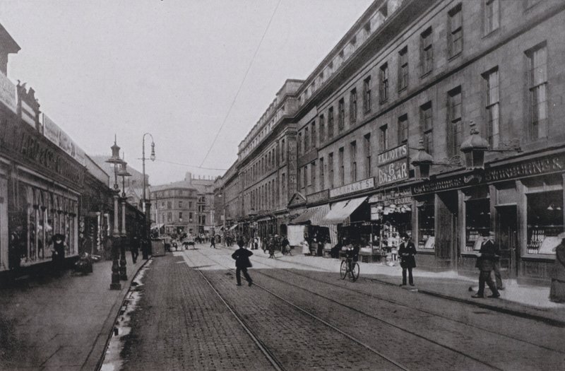 Newcastle, Clayton Street, Wschód (zdjęcie czarno-białe) autorstwa English Photographer